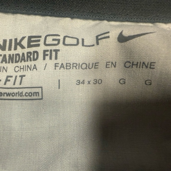 Nike Golf pants standard fit size 34 x 30 navy golfer vacation spring preppy - Picture 7 of 8